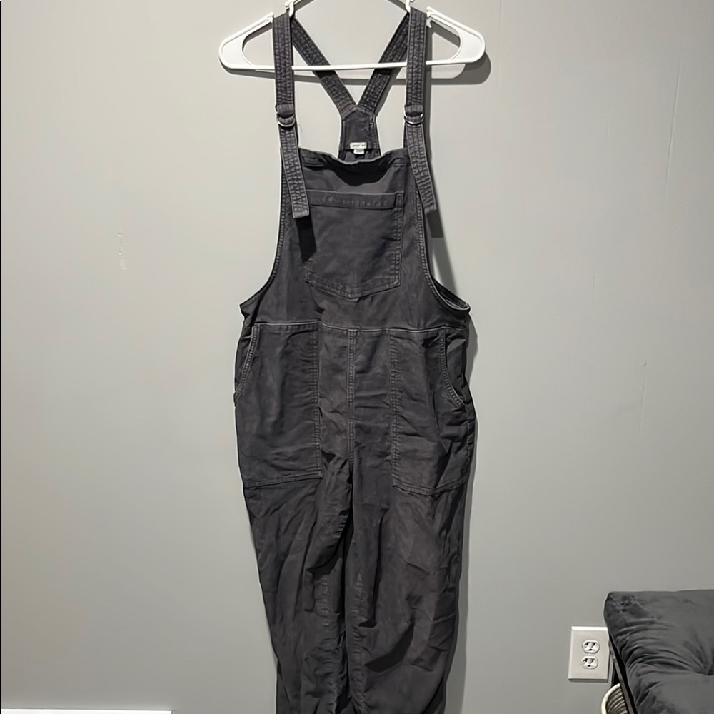 AERIE Oversized Women's Medium Gray Overalls
